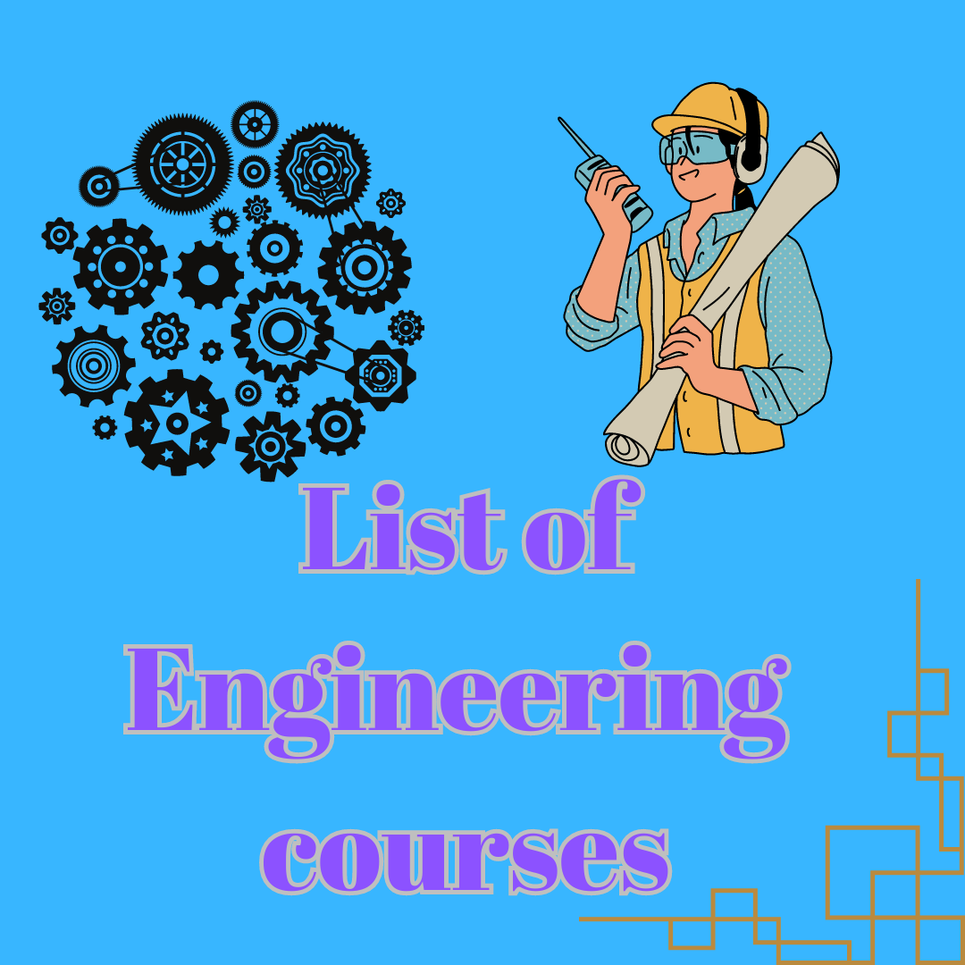 List of engineering courses in India
